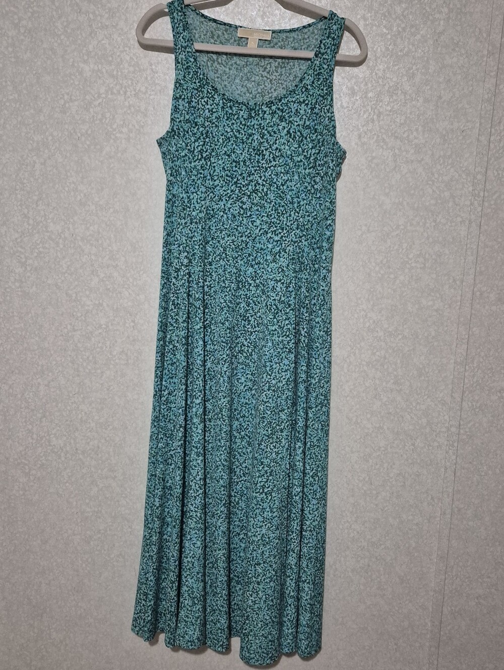 Michael Kors Teal Floral Sleeveless Maxi Dress  Size:XL - Picture 2 of 12